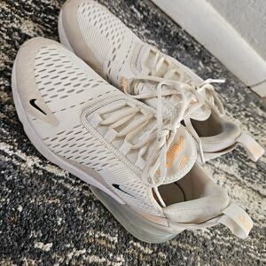 Nike Women's Beige and Orange Sneakers